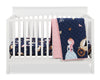 Emmy 3-Piece Crib Bedding Set - Navy and Pink