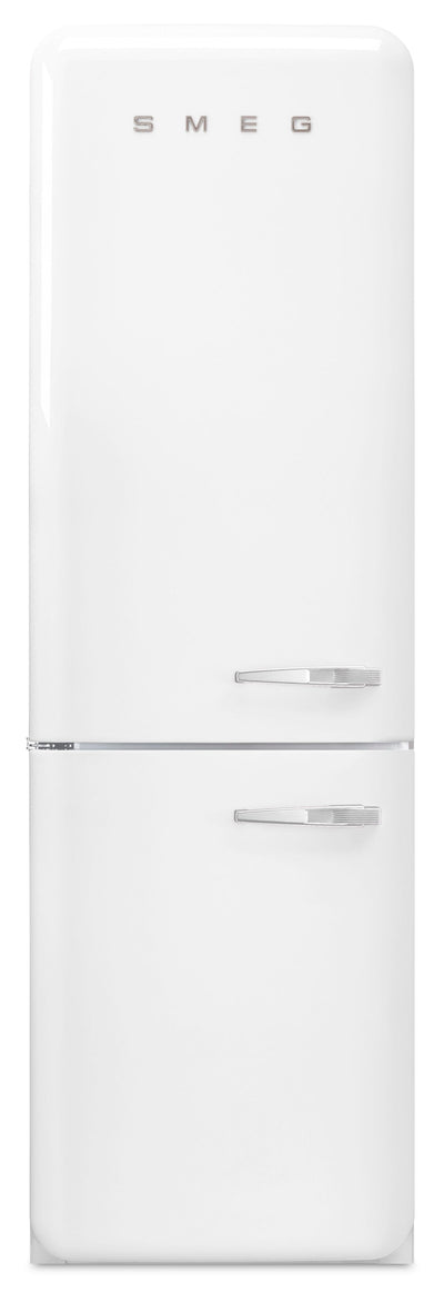 Smeg 11.7 Cu. Ft. Retro Bottom-Freezer Refrigerator - FAB32ULWH3|Réfrigérateur Smeg rétro de 11,7 pi3 à congélateur inférieur - FAB32ULWH3
