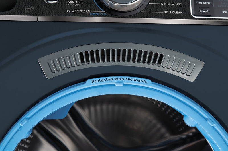 GE 5.8 Cu. Ft. Front-Load Washer and 7.8 Cu. Ft. Electric Dryer with Steam and Built-In Wi-Fi