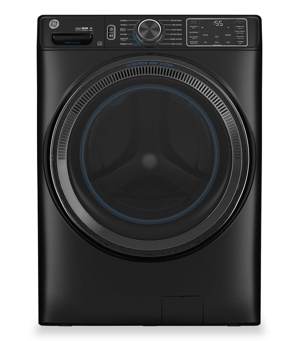 GE 5.8 Cu. Ft. Front-Load Washer and 7.8 Cu. Ft. Electric Dryer with Steam and Built-In Wi-Fi