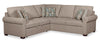 Scott Living Haven 2-Piece Left-Facing Chenille Fabric Sleeper Sectional - Taupe