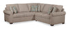 Scott Living Haven 2-Piece Left-Facing Chenille Fabric Sectional - Taupe