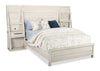 Haven Pier Bed with Headboard, Frame & 2 Piers, USB, LED, White - Queen Size