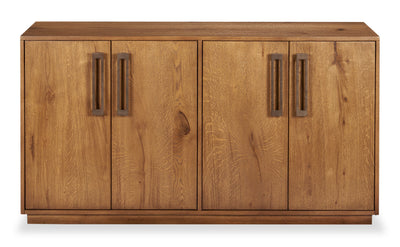 Scott Living Henri Dining Server with Storage, Wood, 60"W - Brown | Desserte de salle à manger Henri de Scott Living de 60 po (L) en bois avec rangement - brune