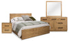 Scott Living Henri 6pc Bedroom Set with Bed, Dresser, Mirror & Nightstand, Wood, Brown - King Size
