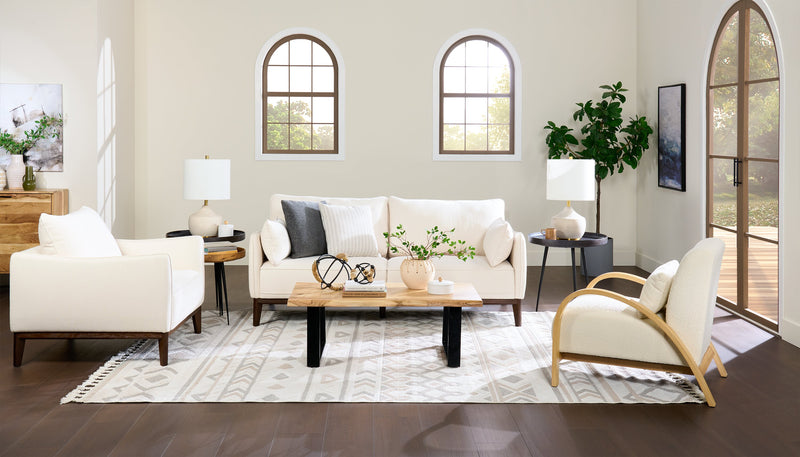 Kort & Co. 25\" Iris Cream and Gold Ceramic Table Lamp