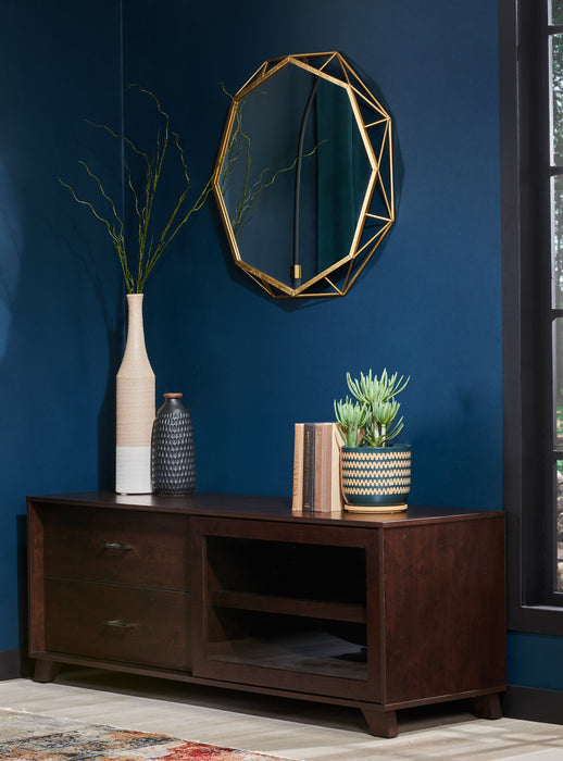 Jacob 60\" Modern TV Stand with Storage and Cable Management for TVs up to 65\"- Espresso