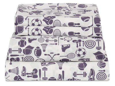 Joey 4-Piece Full Cotton Sheet Set | Ensemble de draps Joey 4 pièces en coton pour lit double