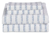 Kort & Co. Stripe 4-Piece King Sheet Set - Blue and White