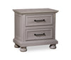 Kylie Bedside 2-Drawer Nightstand with USB Port, 26\"W x 25\"H - Sand
