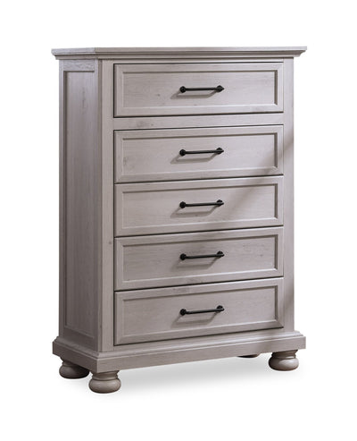 Kylie Bedroom Chest of Drawers, 5-Drawer, 35"W x 51"H - Sand | Commode verticale de chambre à coucher Kylie de 35 po (l) x 51 po (H) à 5 tiroirs - sable
