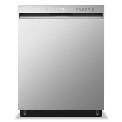 LG 24" 50 dBA Built-In Front-Control Dishwasher with Dynamic Dry - Smudge Proof Stainless Steel - LD… | Lave-vaisselle encastré LG à 50 dBA de 24 po avec commandes à l’avant et système Dynamic DryMC - aci…