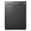 LG 24\" 46 dBA Built-In Top-Control Smart Dishwasher with QuadWash® - Smudge Proof Black Stainless Steel - LDTS5552D