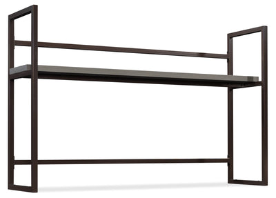 Manhattan Gate 65.98" Commercial Grade Computer Hutch with Shelf - Mystic Oak|Crédence d’ordinateur Manhattan Gate de 65,98 po de qualité commerciale avec tablette - chêne mystique
