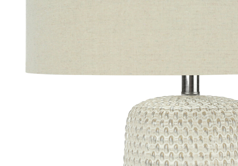 31\" Cream Ceramic Table Lamp