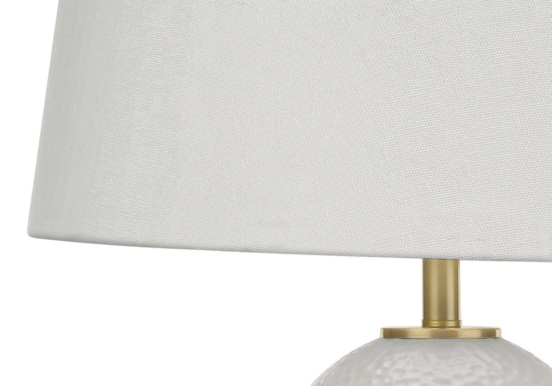 26\" White and Gold Table Lamp