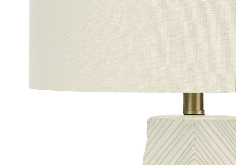 29\" White Ceramic Table Lamp