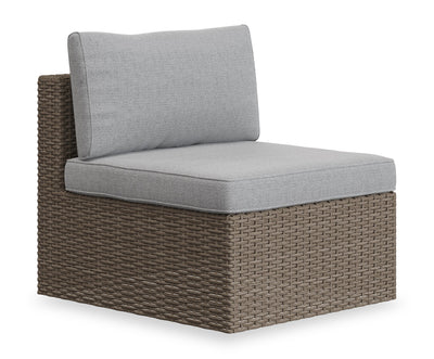 Naples Patio Armless Chair - Grey | Fauteuil sans accoudoirs Naples pour la terrasse - gris