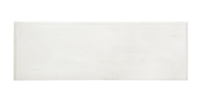 Newman  50\" Traditional Sofa Table with Storage and Shelf - Alabaster White Pine