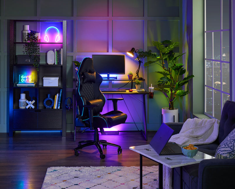 Pia 18\" C-Table with Expandable Top - White Marble