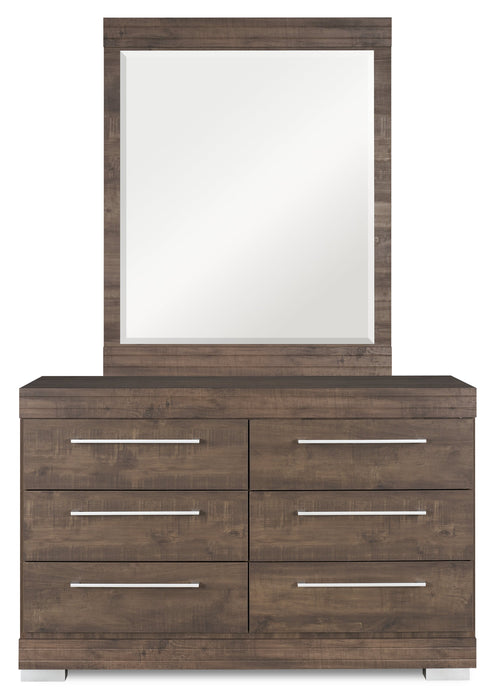 Riley Bedroom Dresser Mirror, Made in Canada - Grey