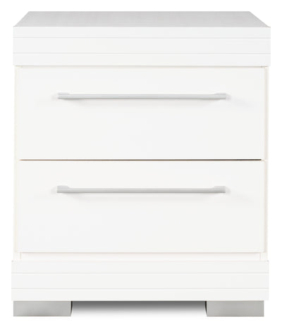 Riley Bedside 2-Drawer Nightstand, 21"W x 24"H, Made in Canada - White | Table de nuit Riley de 21 po (L) x 24 po (H) à 2 tiroirs, fabriquée au Canada - blanche