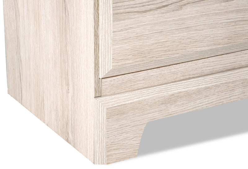 Yorkdale 6pc Bedroom Set with 12-Drawer Storage Bed, Dresser, Mirror & Nightstand, White - Full Size