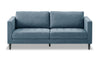 Metro 78\" Fabric Sofa with Tufted Seat Cushions and Reversible Back Cushions - Denim Blue
