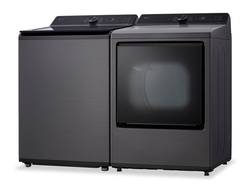 LG 5.8 Cu. Ft. Smart Top-Load Washer with EasyUnload™ and 7.3 Cu. Ft. Electric Dryer with AI Sensing