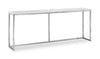 Sampson 72\" Modern Marble Sofa Table - White