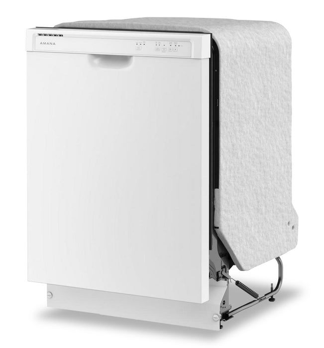 Amana 24\" 59 dBA Front-Control Dishwasher with Triple Filter Wash System - White - ADFS2524RW