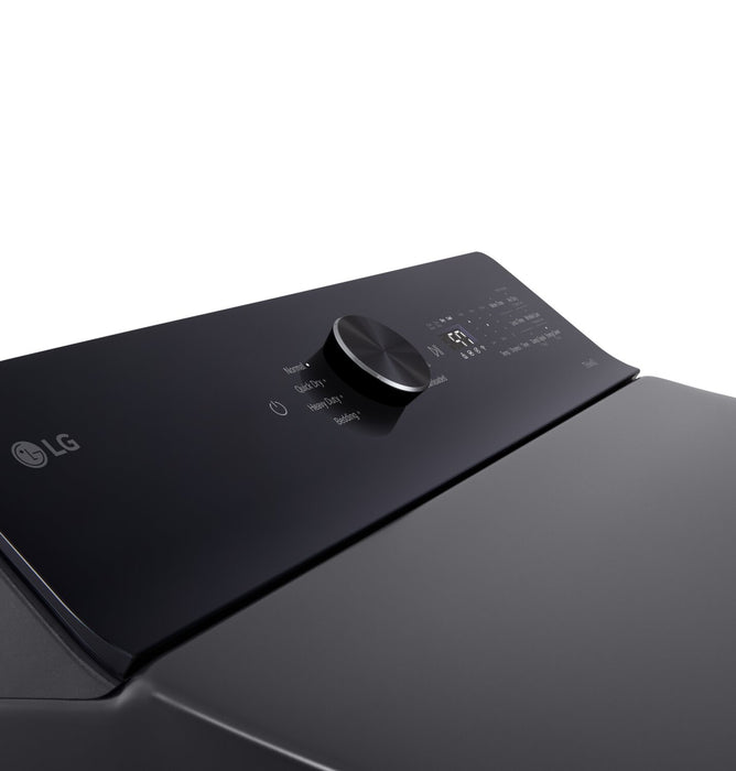 LG 7.3 Cu. Ft. Electric Dryer with AI Sensing and ThinQ® - Platinum Black - DLE8200L