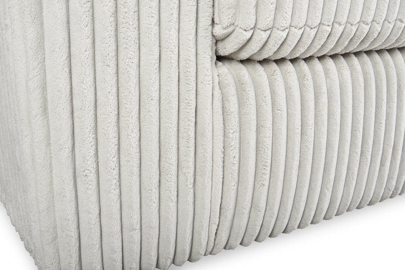 Willow 87\" Light Grey Fabric Sofa with Track Arms and Reversible Seat and Back Cushions