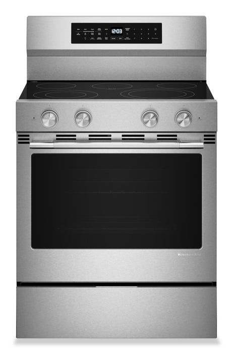 KitchenAid 30\" 5.3 Cu. Ft. Electric Range - Fingerprint Resistant Stainless Steel - YKFES530SPS