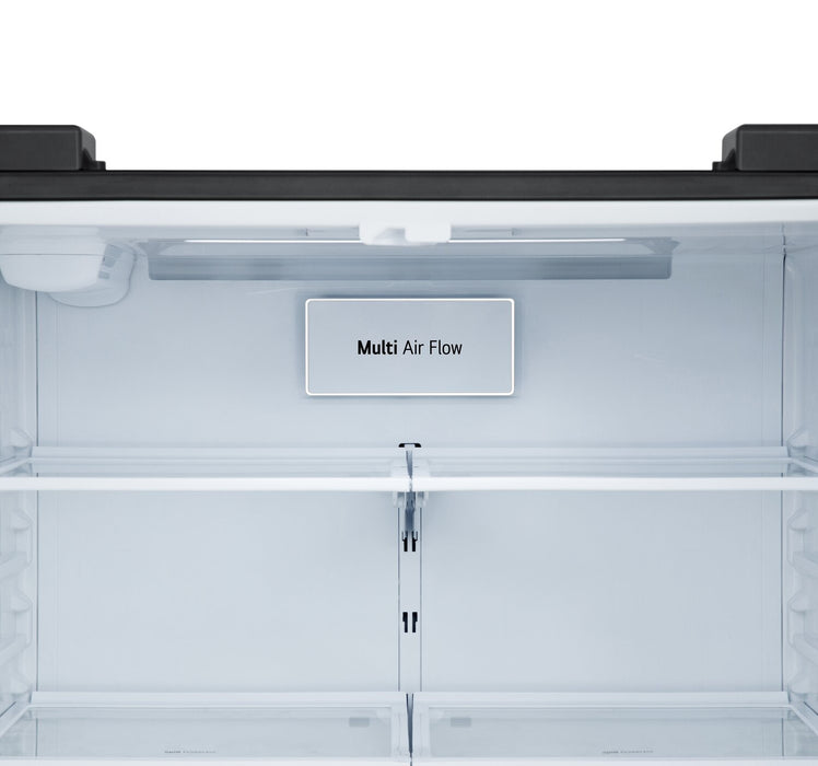 LG 33\" 25 Cu. Ft. French-Door Refrigerator with Dual Ice Makers - Black Stainless Steel - LF25S6330D