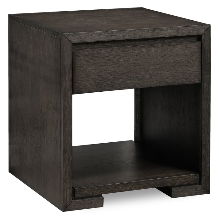 Zelda 24\" End Table with Storage and Shelf – Warm Mocha