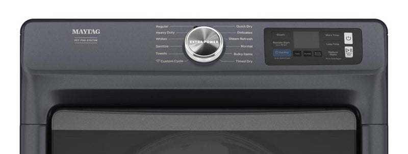 Maytag 7.4 Cu. Ft. Pet Pro Smart Gas Dryer - Midnight Steel - MGD7020RF