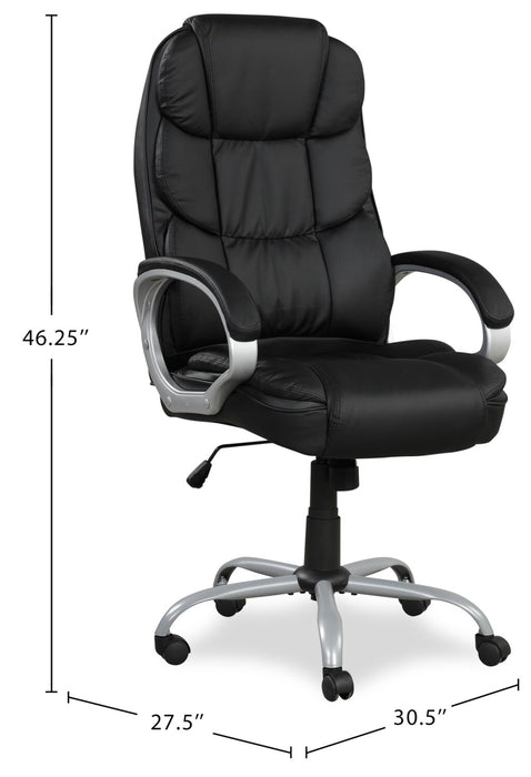 Sealy® Fionn 30.5” Adjustable Office Chair - Black