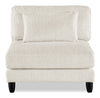 Lounge Modular 40\" Chenille Fabric Armless Chair - Beige