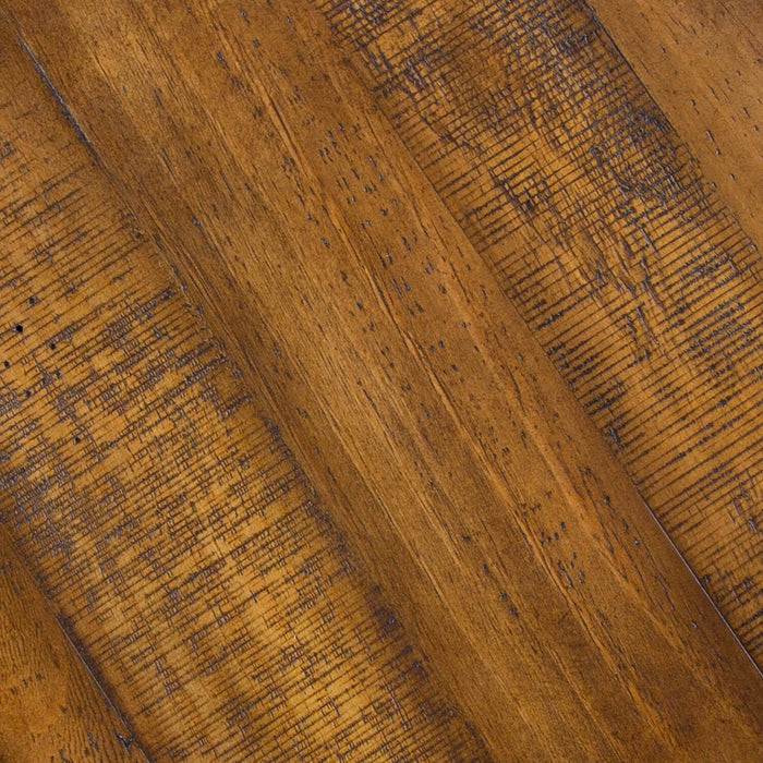 Hanson 18” Round Traditional Pine End Table - Toasted Nutmeg