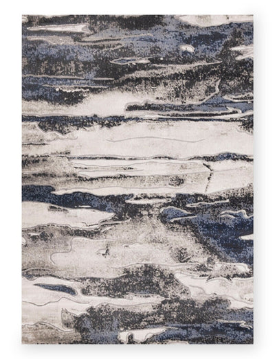 Linnie Blue Grey Area Rug - 7'10" x 10'6" | Carpette Linnie gris et bleu - 7 pi 10 po x 10 pi 6 po