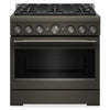 KitchenAid 36\" 5.1 Cu. Ft. Gas Range with No Preheat Air Fry Mode – Black Ore - KFGS936SBE