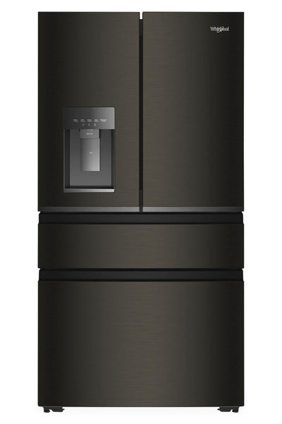 Whirlpool 36" 22 Cu. Ft. True Counter Depth French Door Refrigerator – Black Stainless Steel - WRMC5036RV | Réfrigérateur Whirlpool de 22 pi3 et de 36 po de profondeur comptoir véritable à portes françaises - acier inoxydable noir - WRMC5036RV