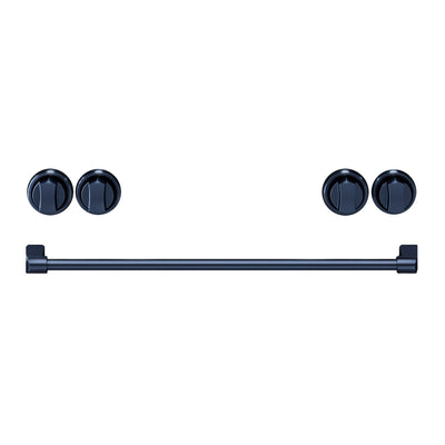 Thor Kitchen Handle and Knob Set for 30” Range in Gun Metal Blue - CKA-RG30-BLU | Ensemble de poignées et de boutons Thor Kitchen bleu métallisé pour cuisinière de 30 po - CKA-RG30-BLU | RG30KBLU