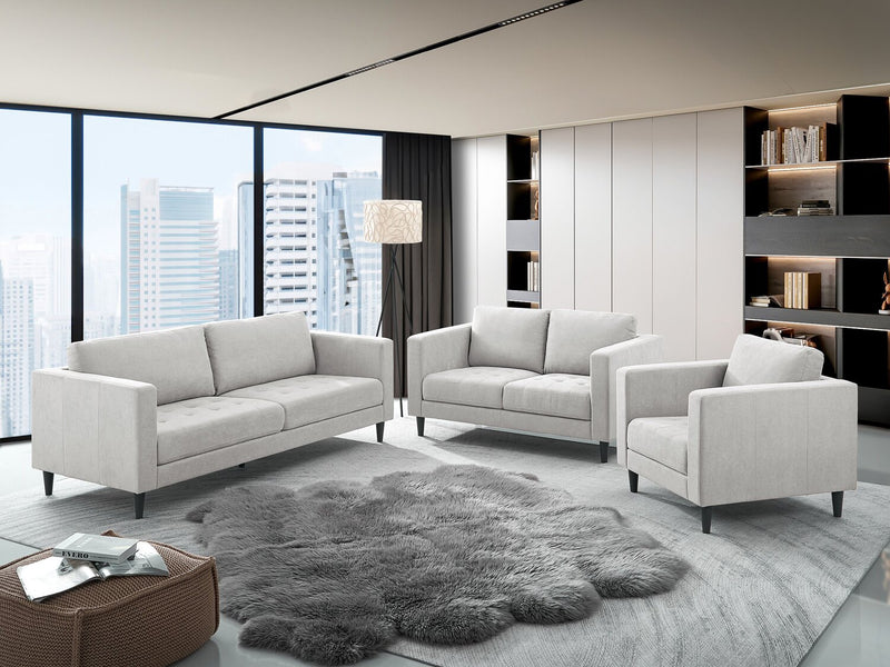 Metro 32\" Fabric Chair with Tufted Seat Cushion and Reversible Back Cushion - Neutral