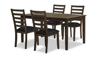 Devon 5pc Dining Set with Table & 4 Chairs - 60