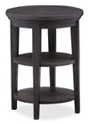Hanson 18” Round Traditional Pine End Table - Graphite