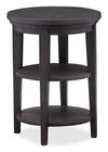 Hanson 18” Round Traditional Pine End Table - Graphite