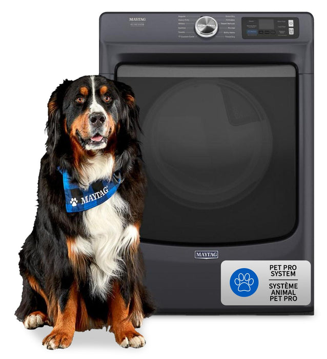 Maytag 7.4 Cu. Ft. Pet Pro Smart Electric Dryer - Midnight Steel - YMED7020RF