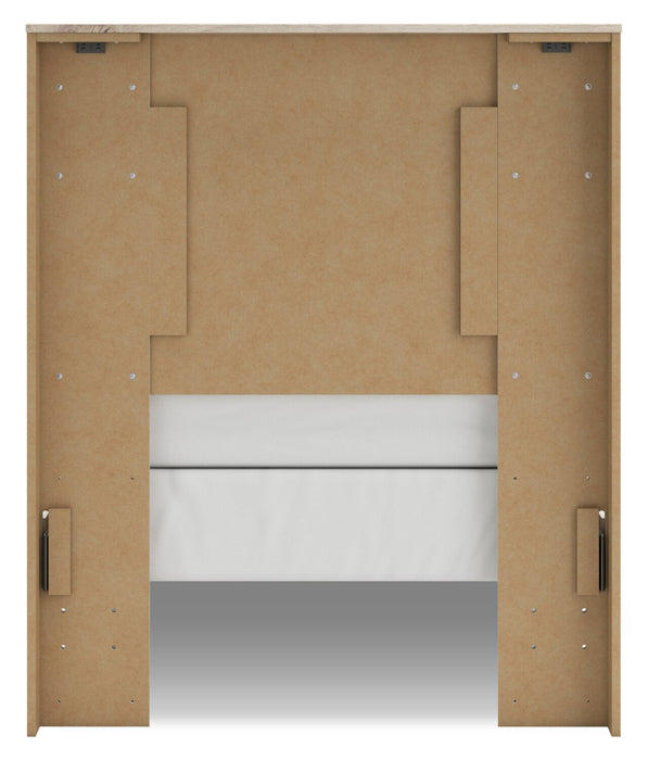 Derekson Panel Headboard for Kids, Rustic White - Twin Size